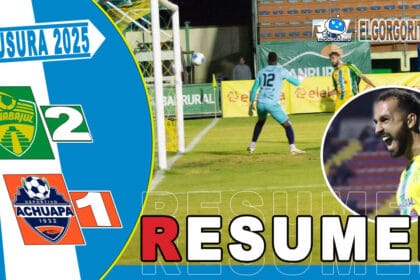 Jugadores de Xinabajul – Huehue celebran uno de los goles en su victoria 2-1 sobre Deportivo Achuapa en el Torneo Clausura 2025.