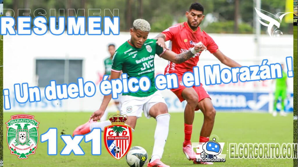 Golazo de chilena de Geovanni Martínez en el partido Marathón vs Real Sociedad Clausura 2025