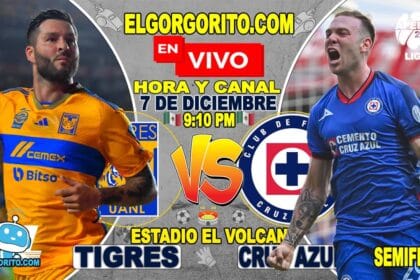 Tigres vs Cruz Azul Hora y Canal dónde ver