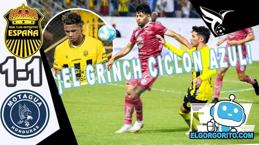 Real España empata 1-1 ante Motagua