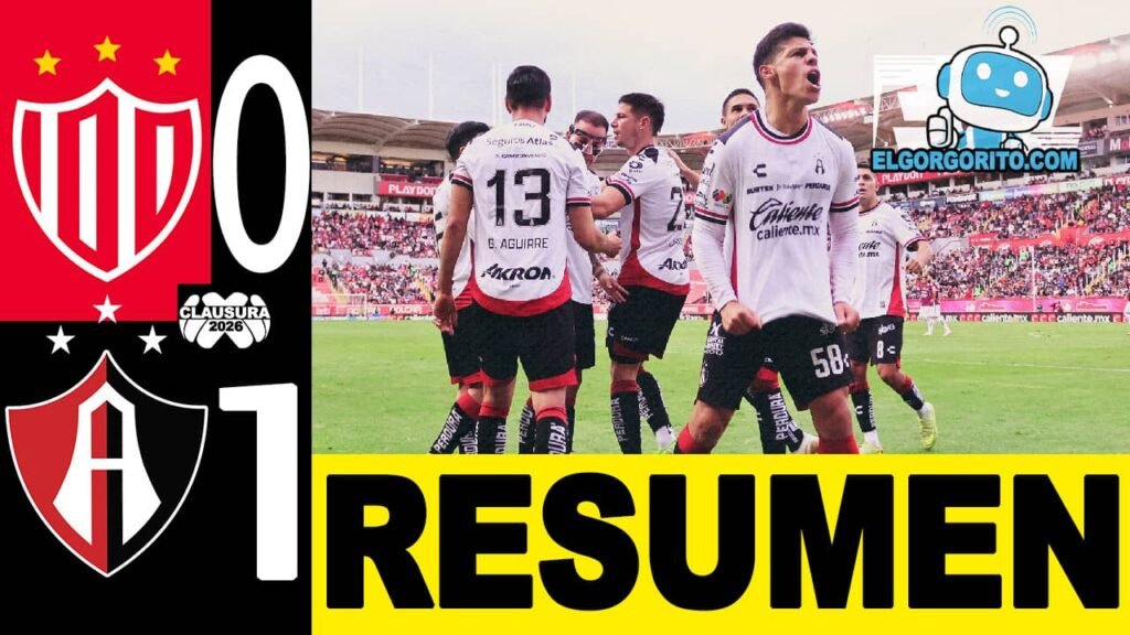 Como quedo Necaxa vs Atlas