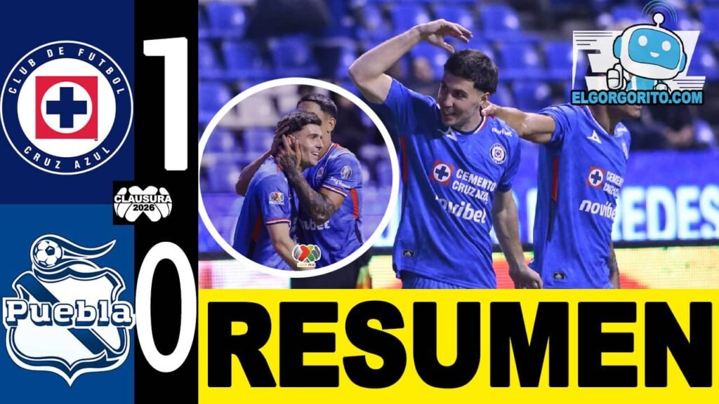 Cruz Azul saca agónica victoria contra Puebla