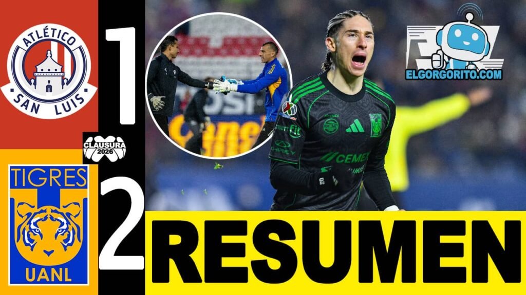 Cuánto quedó Atletico San Luis vs Tigres