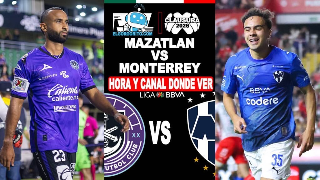 Hora y Canal Dónde ver Mazatlán vs Monterrey