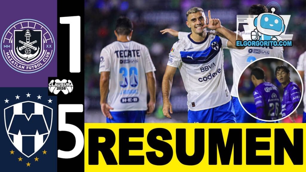 Monterrey no tuvo piedad del Mazatlán