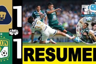 Pumas y León con drama Termino Empatado