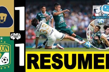 Pumas y León con drama Termino Empatado