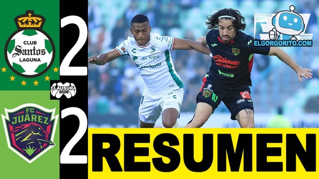 Santos Laguna igualó ante FC Juárez
