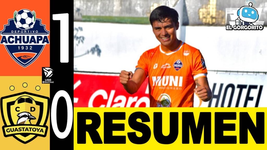 Achuapa vence por la mínima a Guastatoya