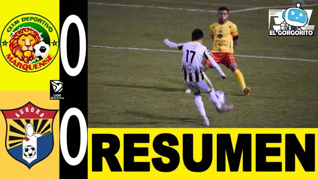 Cero gol entre Marquense y Aurora