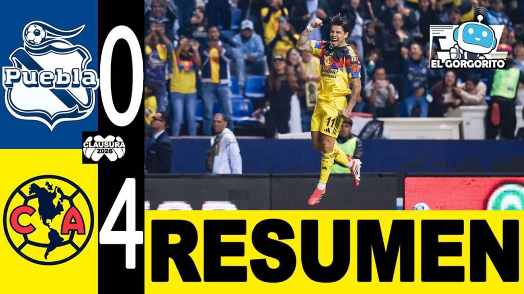 Club América terminó goleando a Puebla
