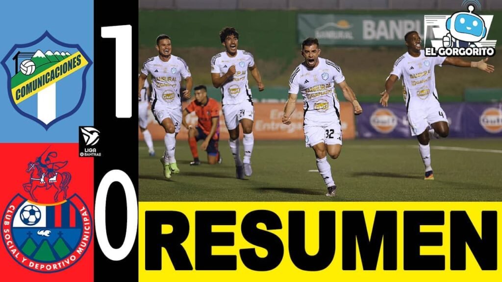 Comunicaciones derrotó 1-0 a Municipal