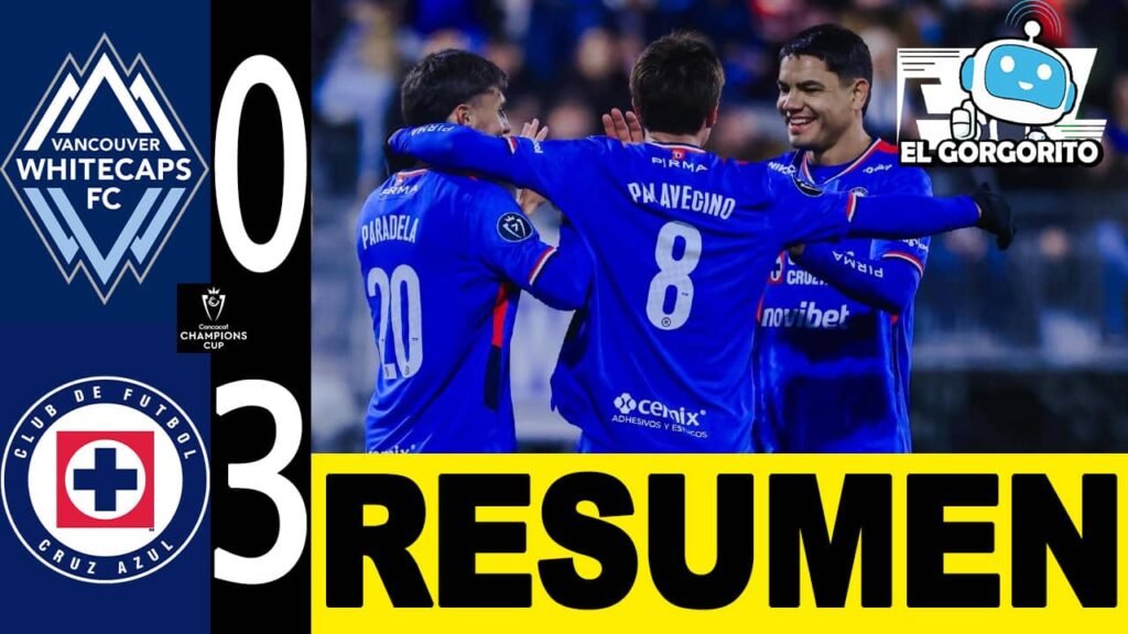 Cruz Azul goleó 3-0 al Vancouver