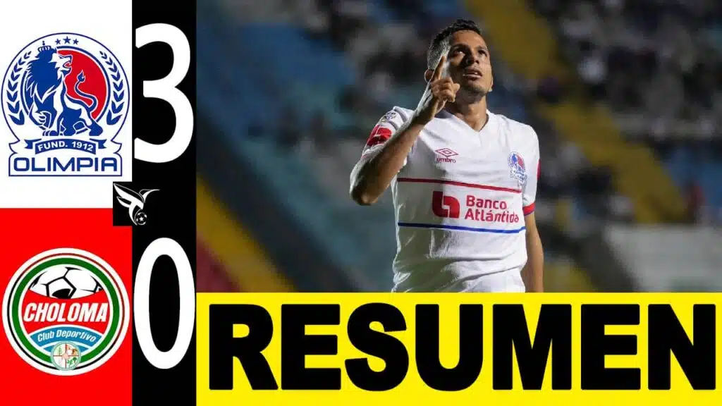 Olimpia impuso autoridad 3-0 Choloma