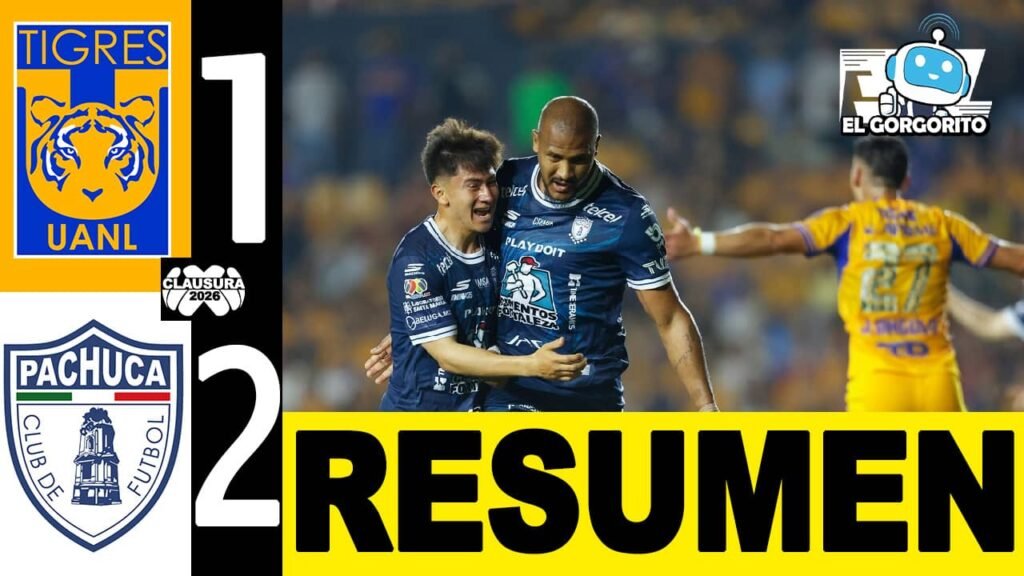 Pachuca remontó 2-1 a Tigres