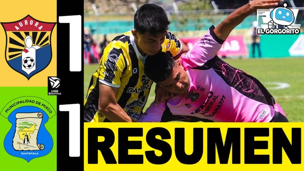 Aurora empatan frente Mixco