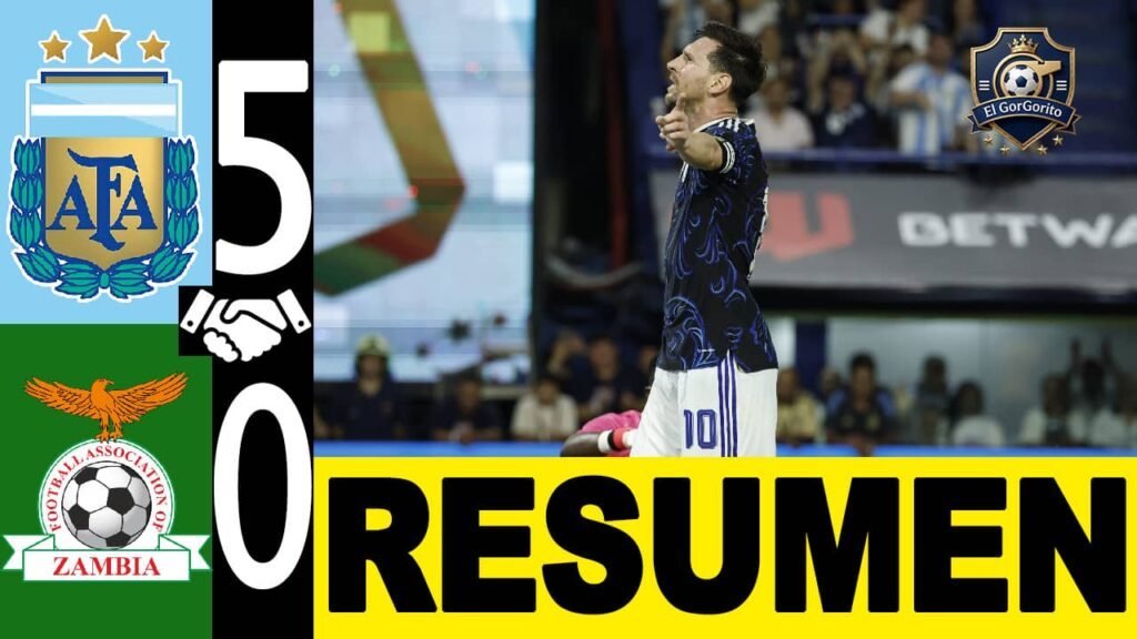 Goleada del campeón del mundo ante Zambia