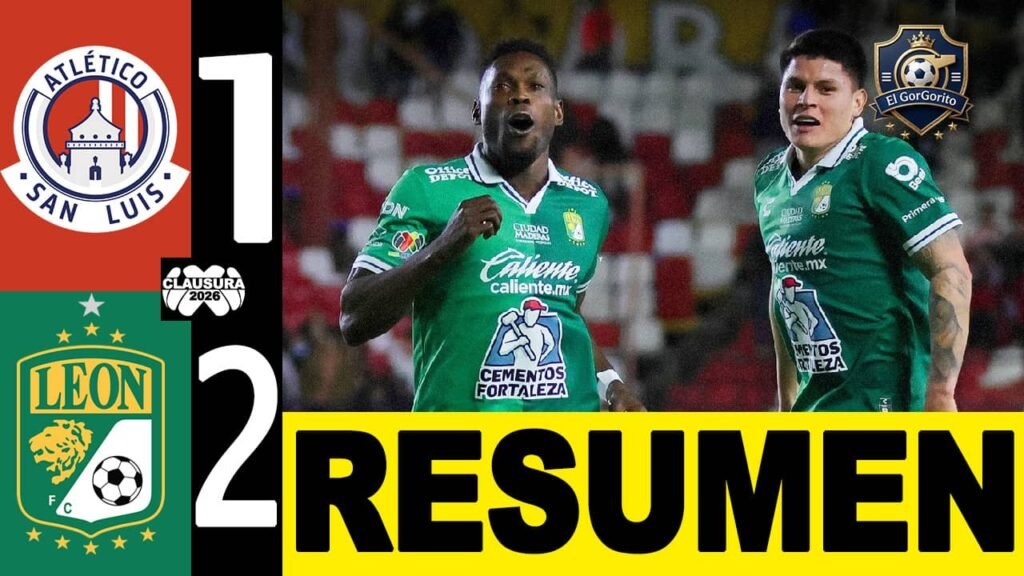 Leon con un gol en tiempo de reposición