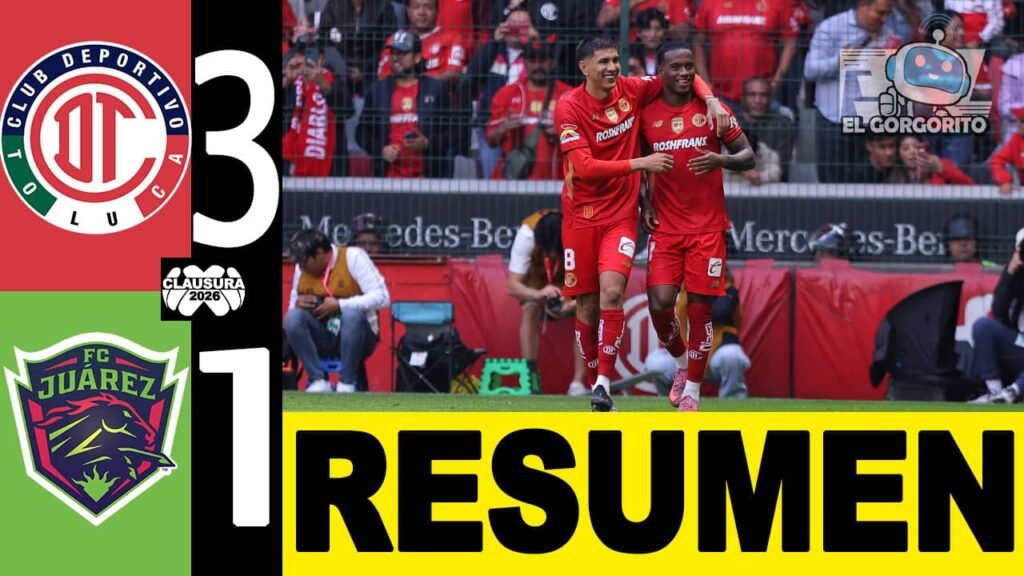 Toluca pisan fuerte a Juarez 3-1
