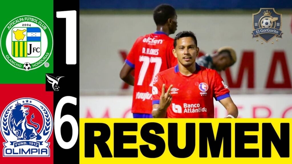 Olimpia humilla Juticalpa 6-1