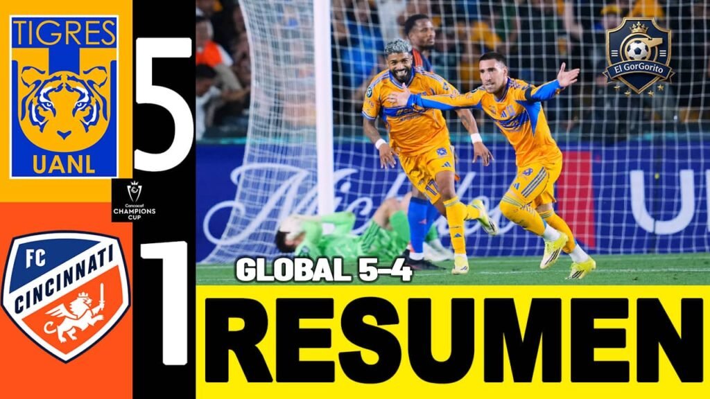 Tigres Goleada 5-1 Cincinnati