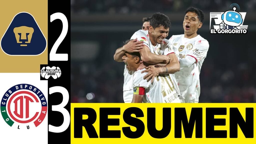 Toluca y Pumas armaron un partidazo en CU