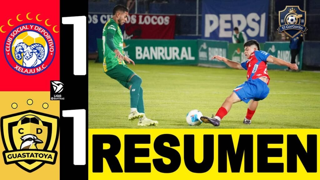 Xelajú rescata un empate Guastatoya