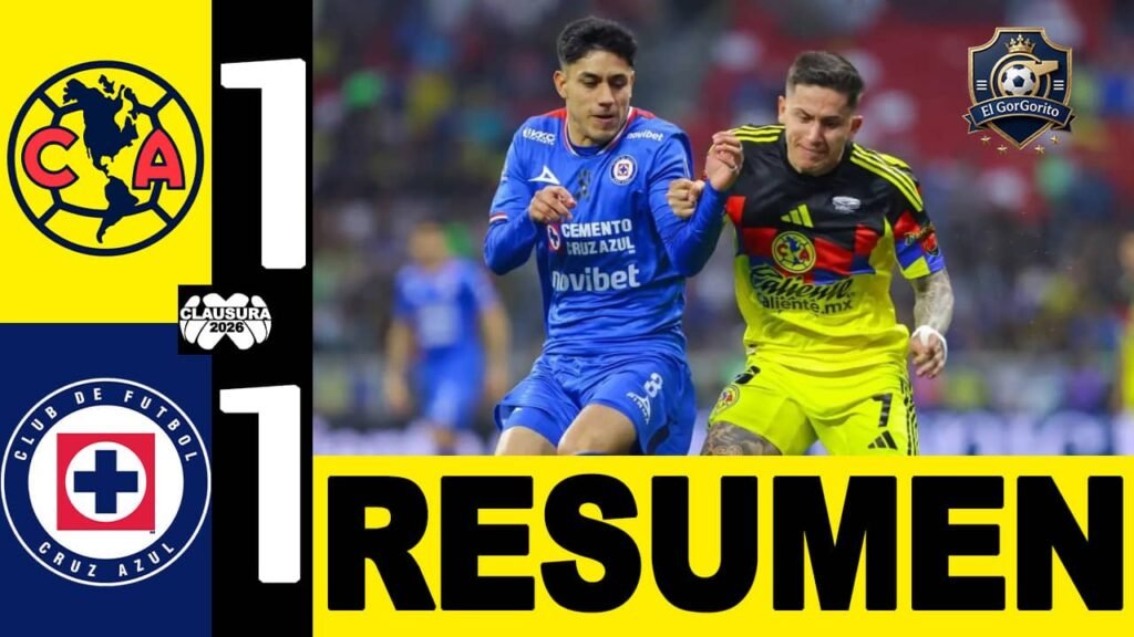América y Cruz Azul empatan Clasico apagado