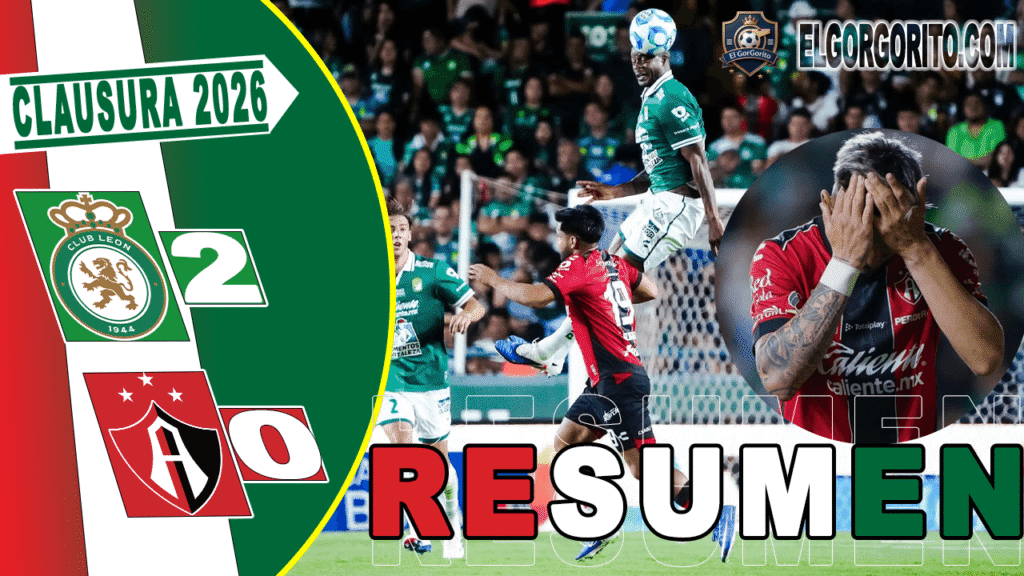 León vs Atlas Resumen, Goles y Polémica en el Nou Camp (2-0)