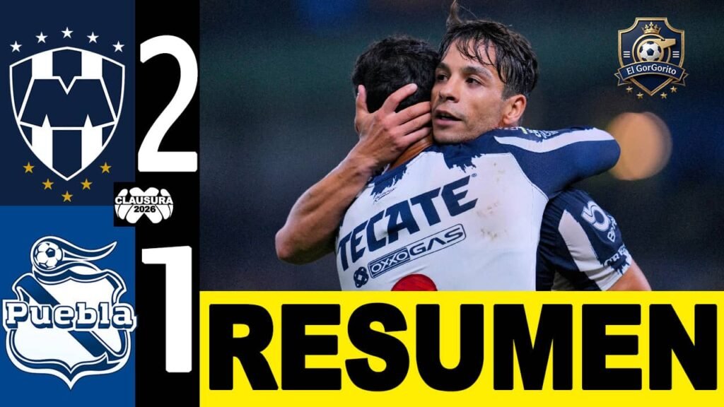 Monterrey evita una sorpresa y derrota al Puebla