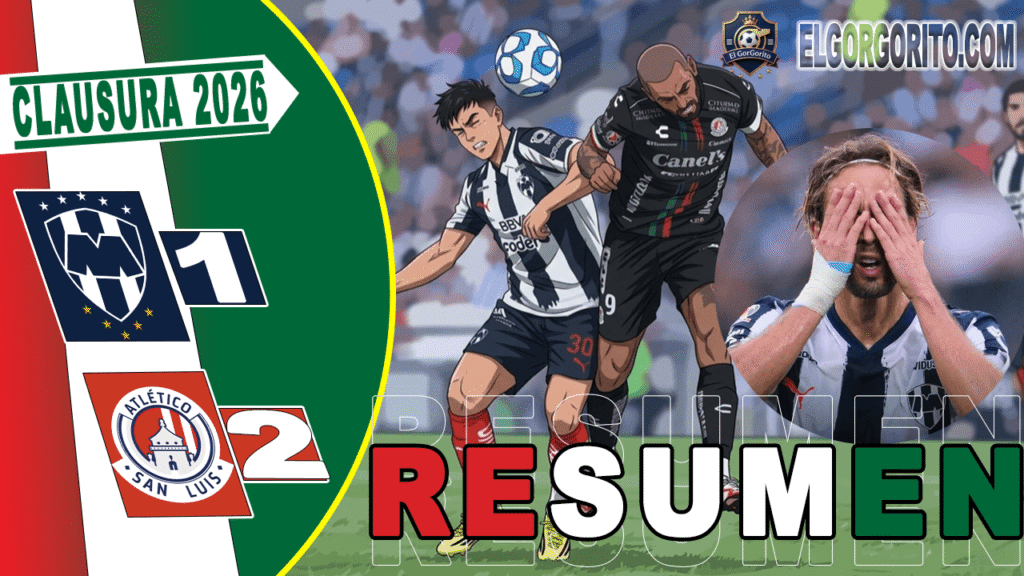 Monterrey vs Atlético San Luis 1-2 El Gigante de Acero se Durmió y los Potosinos Le Dieron la Vuelta