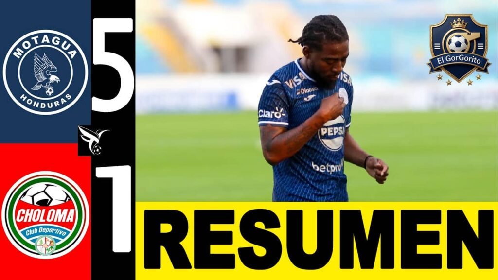 Motagua goleó 5-1 Choloma paliza ciclon