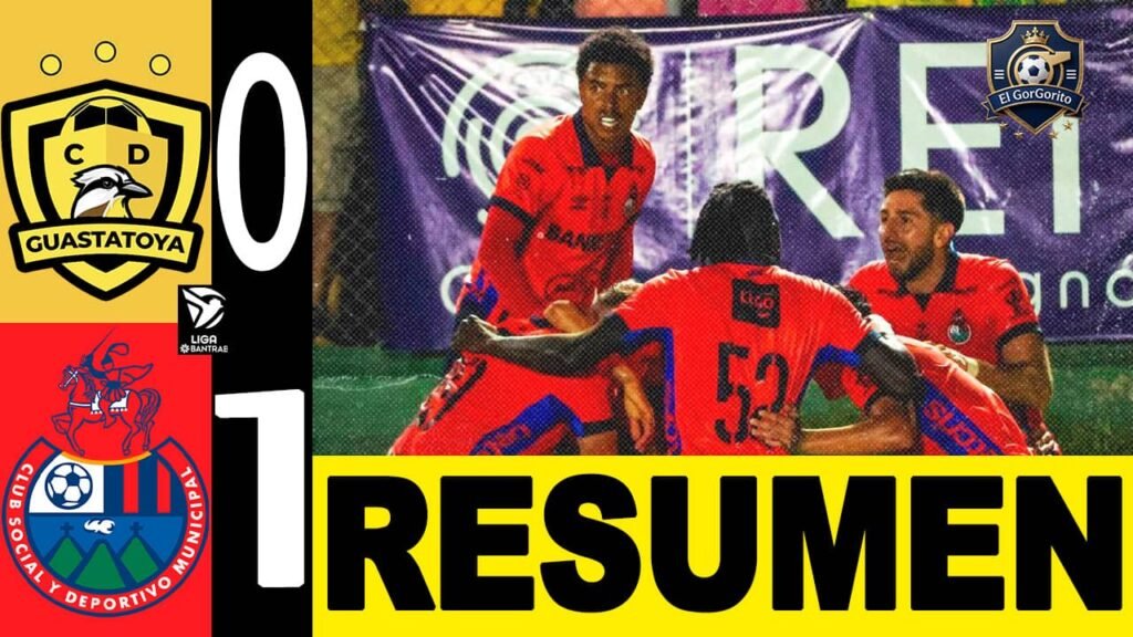 Municipal derrota Guastatoya con un golazo de Mena