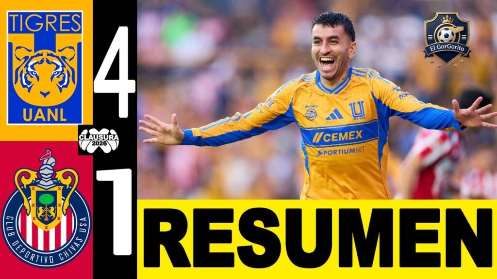 Tigres derrota al súper líder