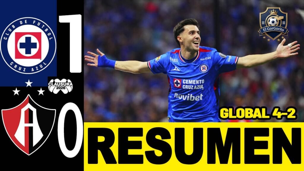 Cruz Azul eliminó Atlas y ya está en semis 2026