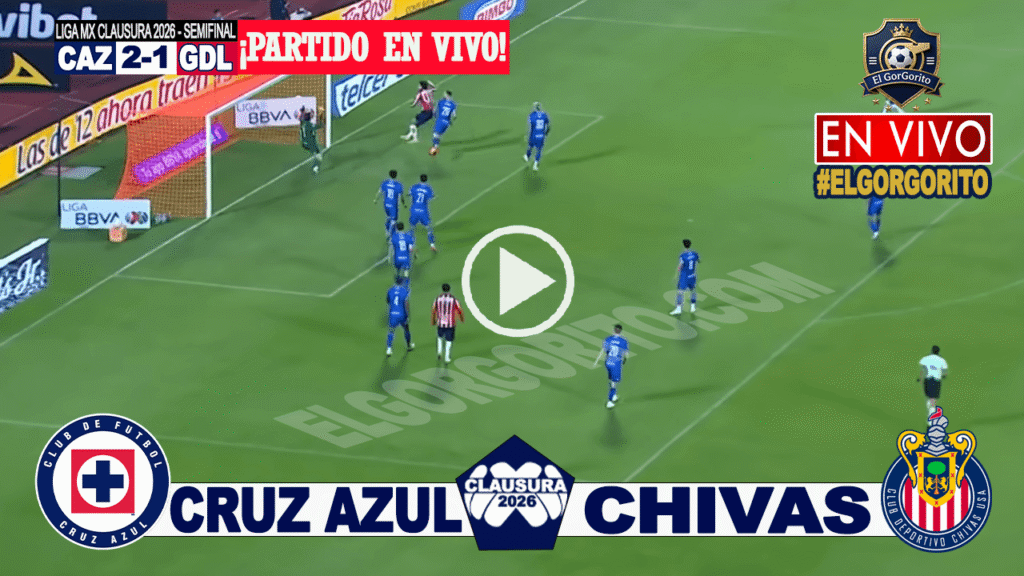 Cruz Azul vs Chivas Miercoles 13