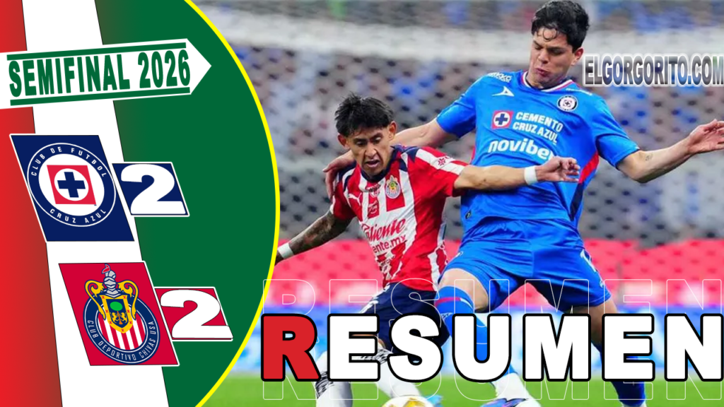 Cruz Azul vs Guadalajara EMPATAN 2-2