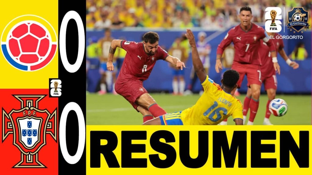 Colombia y Portugal no se sacaron diferencia