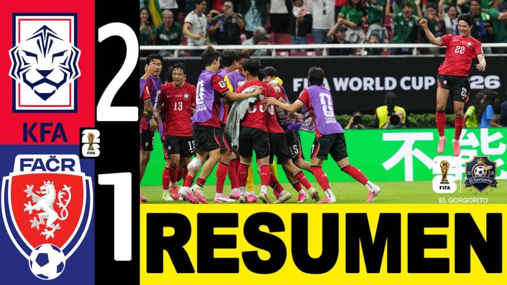 Corea del Sur remonta y vence a Chequia