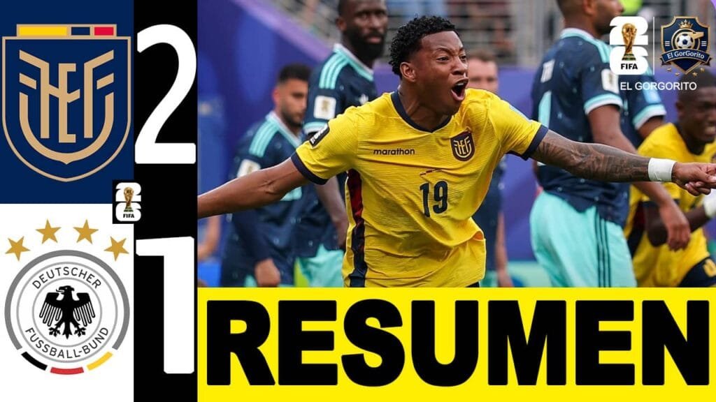 Ecuador remonta ante Alemania