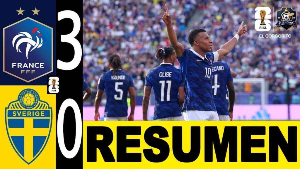 Francia golea a Suecia y avanza a octavos