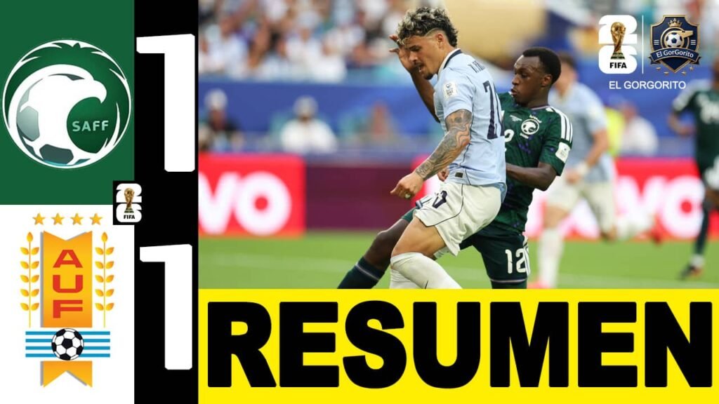 Arabia Saudita y Uruguay igualaron