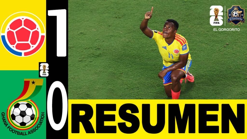Colombia vence Ghana y clasifica